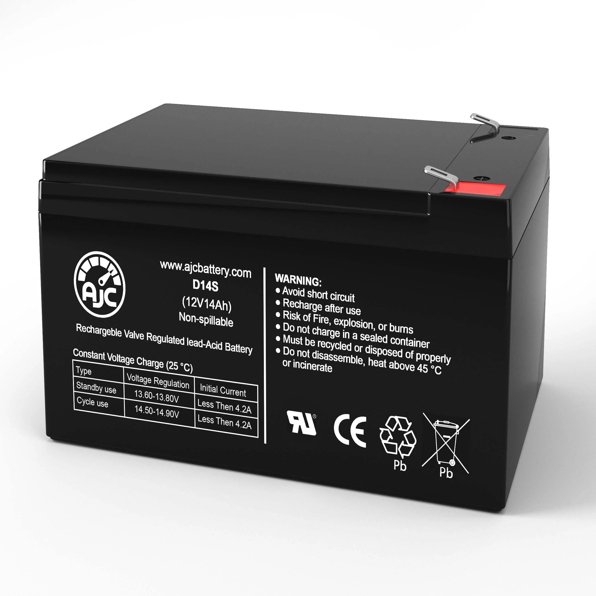 AJC Battery Compatible with Union MX-12120 12V 12Ah Wheelchair Battery - Image 10
